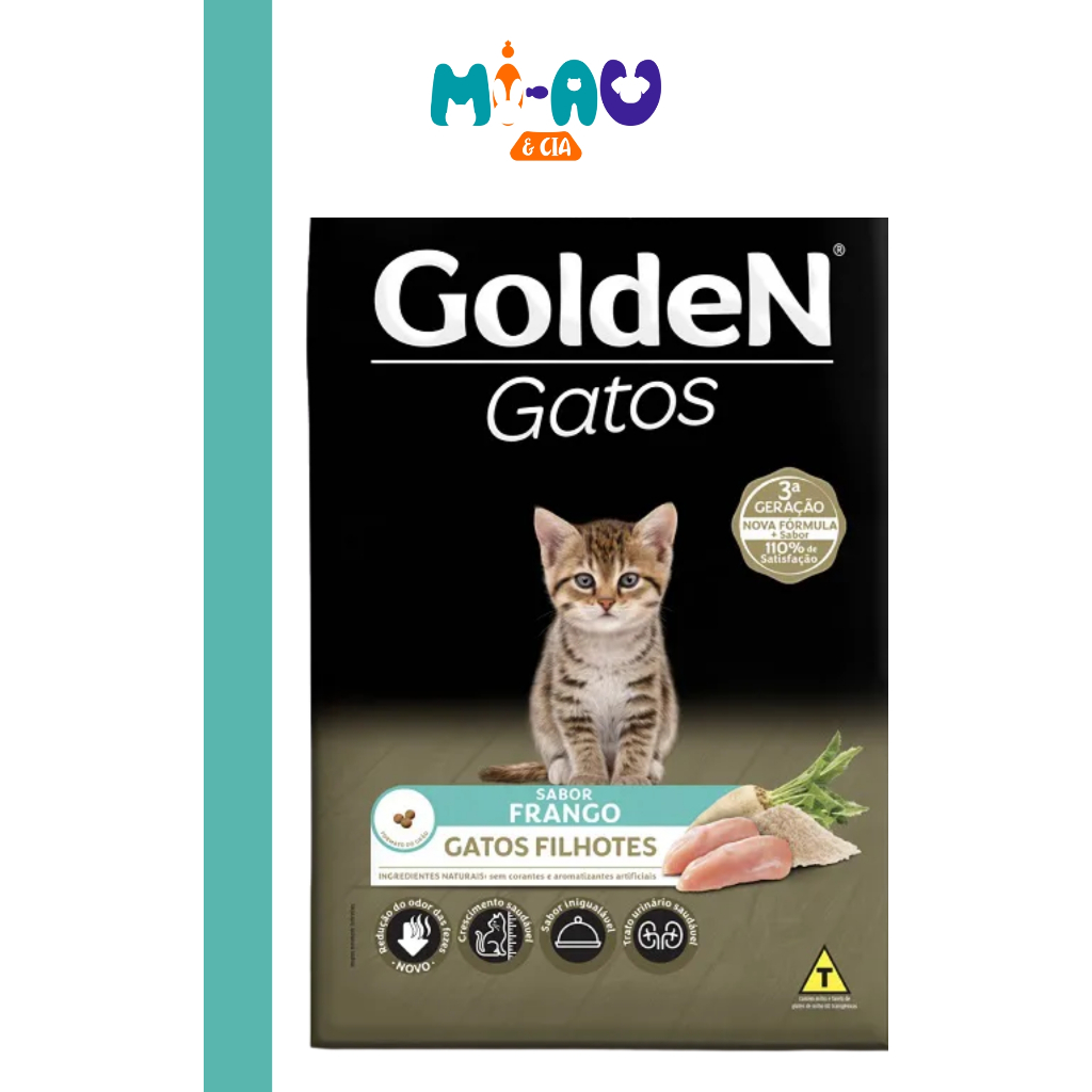 Golden Premium para Gato Filhote Sabor Frango de 1kg