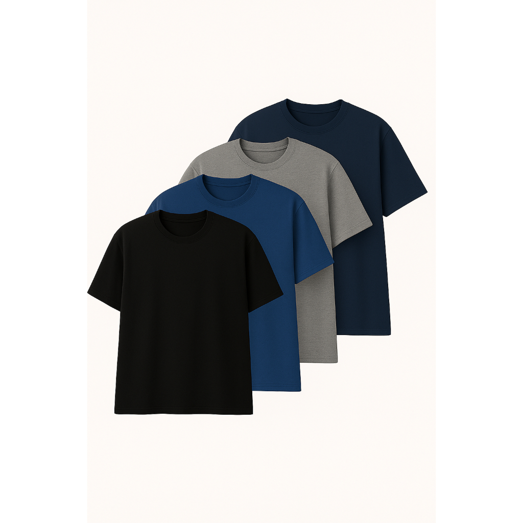 Kit 4 Camiseta Academia Plus Size Masculina Não Amassa Lisa Básica M ao G3 em Oferta na Shopee