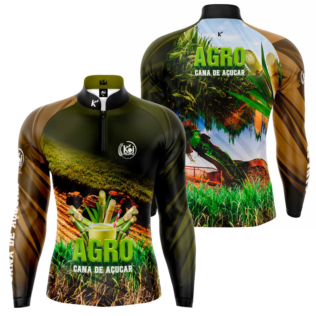 Camiseta Camisa Agro Cana de Açúcar Canavial Proteção Uv50+ em Oferta na Shopee
