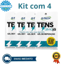 Gel de reposição Tens alivio já G- Tech fisioterapia "kit com 4 géis".