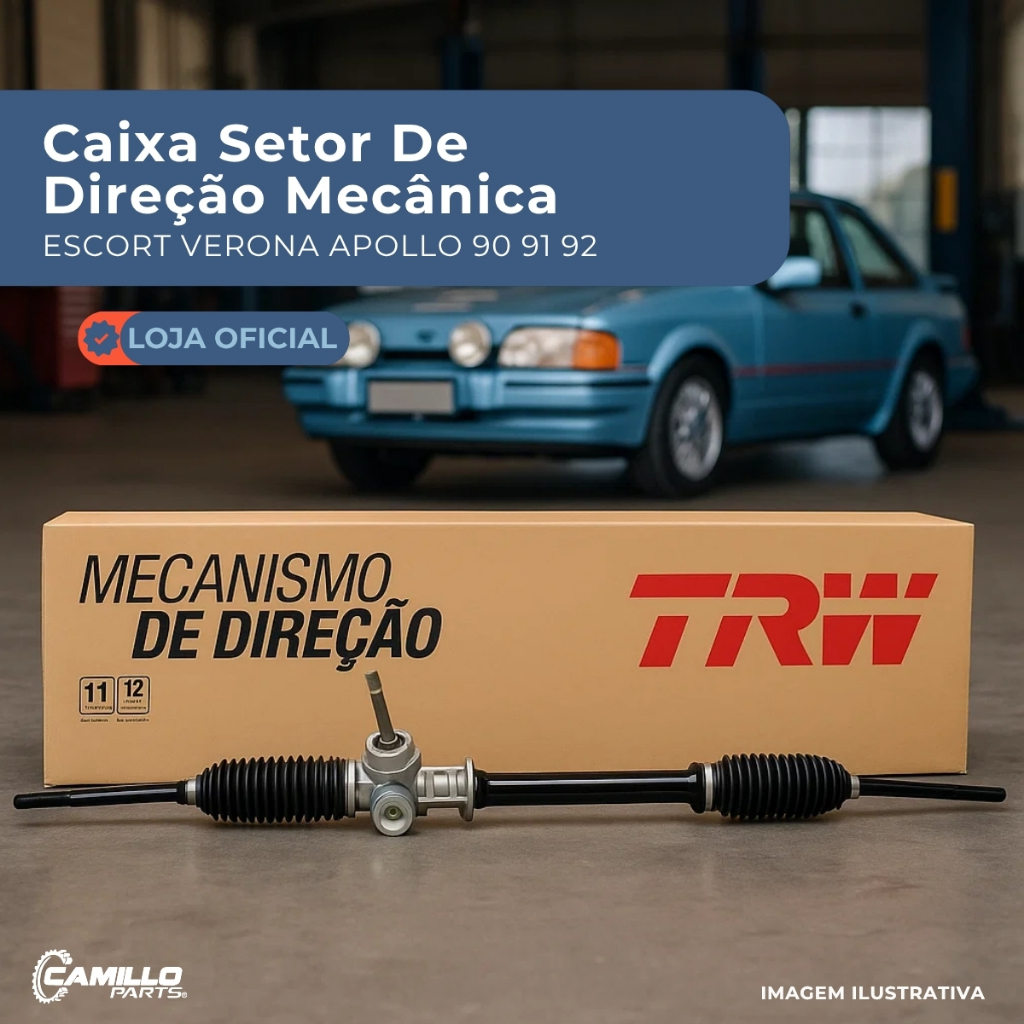 Caixa Setor Direção Mecânica Escort XR3 Verona Apollo TRW Original