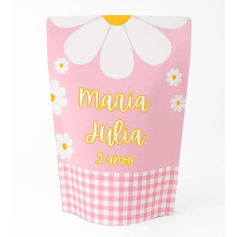Saquinho Zip Lock Metalizado personalizado lembrancinha aniversário |  batizado 10x15 - Vários temas