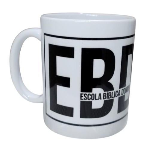 Caneca Personalizada EBD de porcelana, Escola Bíblica Dominical, Ideal para Presentes e Congressos