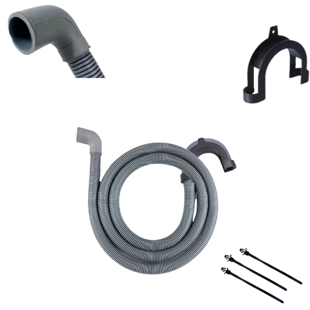 Mangueira de Drenagem e Saida D Agua Compativel Lavadora Brastemp Bwl11 Bwk11 Cwc10 Electrolux Lte12