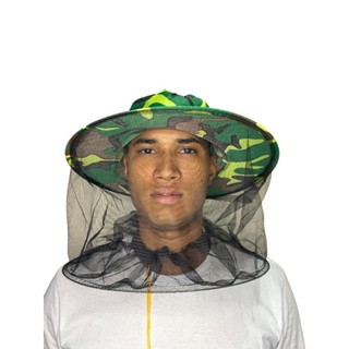 Chapéu Proteção Meliponicultor,Abelhas,insetos com Ajuste no Pescoço em Oferta na Shopee
