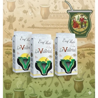 Kit 03 pcts Erva Mate De Valérios Premium Chimarrão Vácuo S/açucar 1kg em Oferta na Shopee