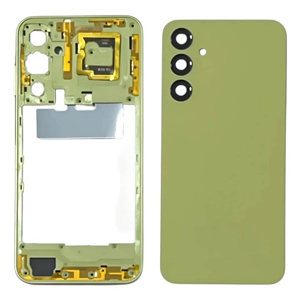Aro Lateral Tampa Traseira C/lente Para Galaxy A25 5g A256 Verde