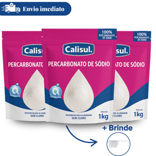 Percarbonato Sódio Até 3kg Tira Mancha Roupa Calisul 100% Puro com Brinde Dosador Vanish Alvejante Sem Cloro Impecável em Oferta na Shopee
