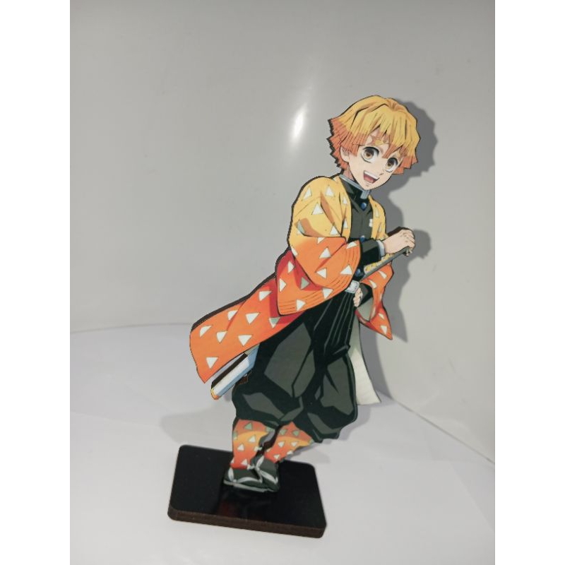 zenitsu pedestal decorativo personagem anime demon Slayer action figure colecionável display toten