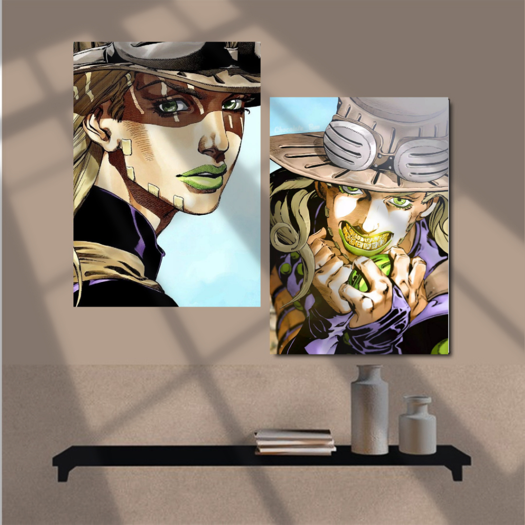 KIT DE QUADROS 2 PEÇAS | JOJO - GYRO ZEPPELI em Oferta na Shopee