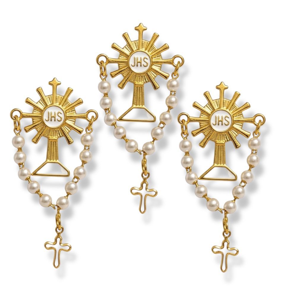 30 Broches Do Ostensório Lembranças Eucaristia Atacado