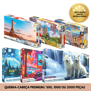Quebra-Cabeça Puzzle Premium 500 a 2000 Peças Relaxante Antiestresse Para Adultos e Crianças Presente Criativo de Natal em Oferta na Shopee