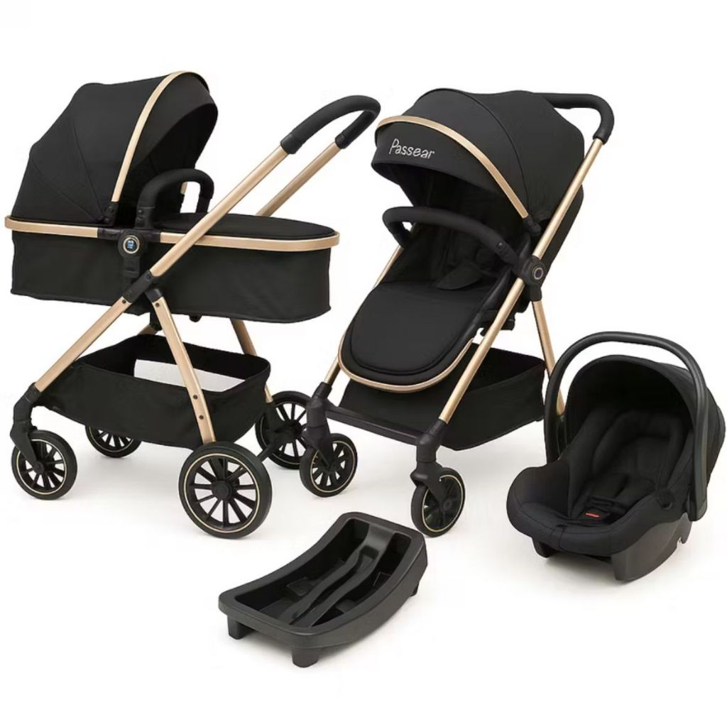 KIT CARRINHO PASSEIO P/BEBE MODELO EUROPEU +BEBÊ CONFORTO E BASE VEICULAR TRAVEL SYSTEM OU CARRINHO