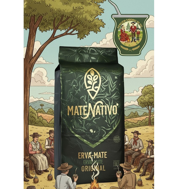 Erva-Mate Matenativo Original - 1Kg vácuo