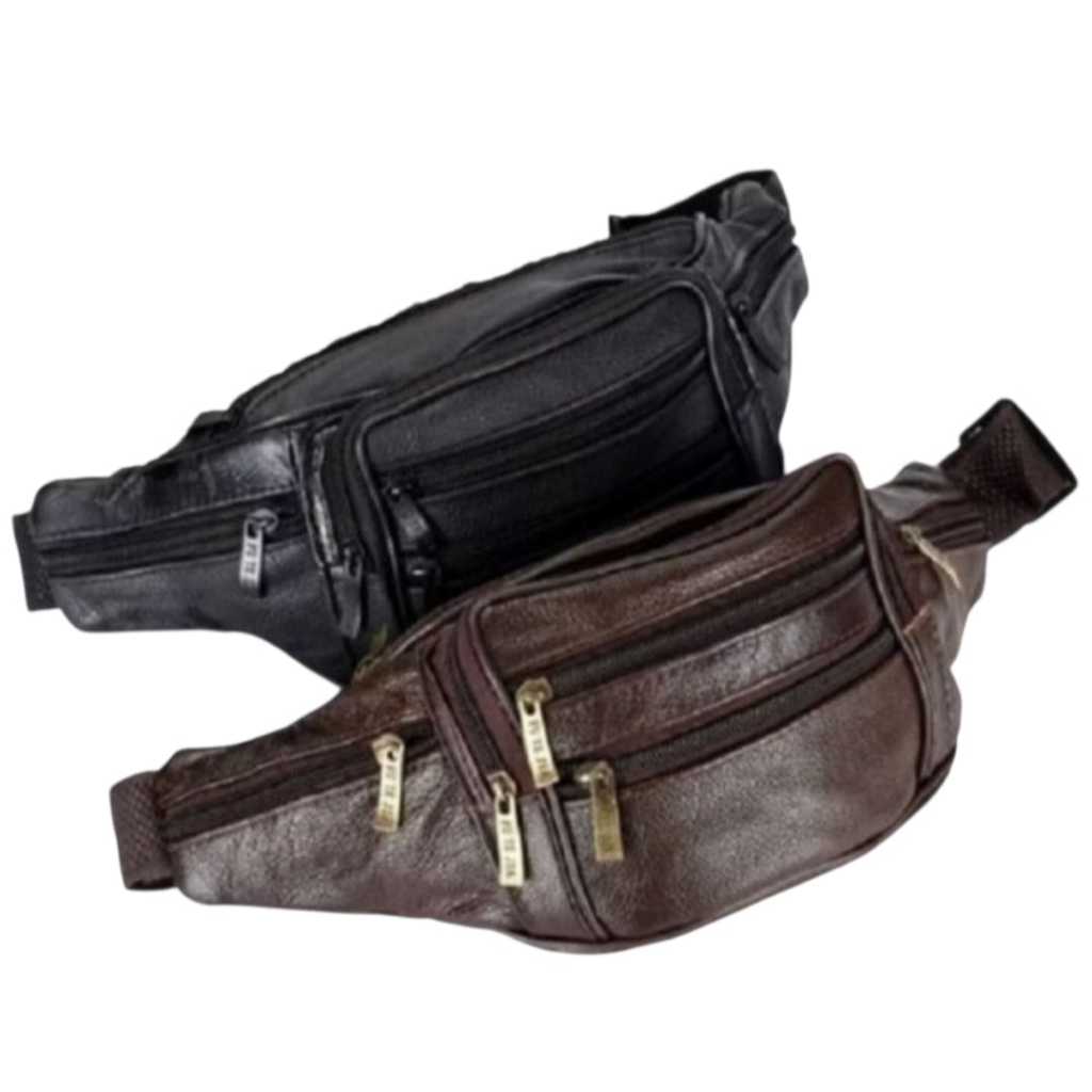 Bolsa Pochete De Couro De Ombro Material Sintético Espaçosa Resistente Unissex Presente