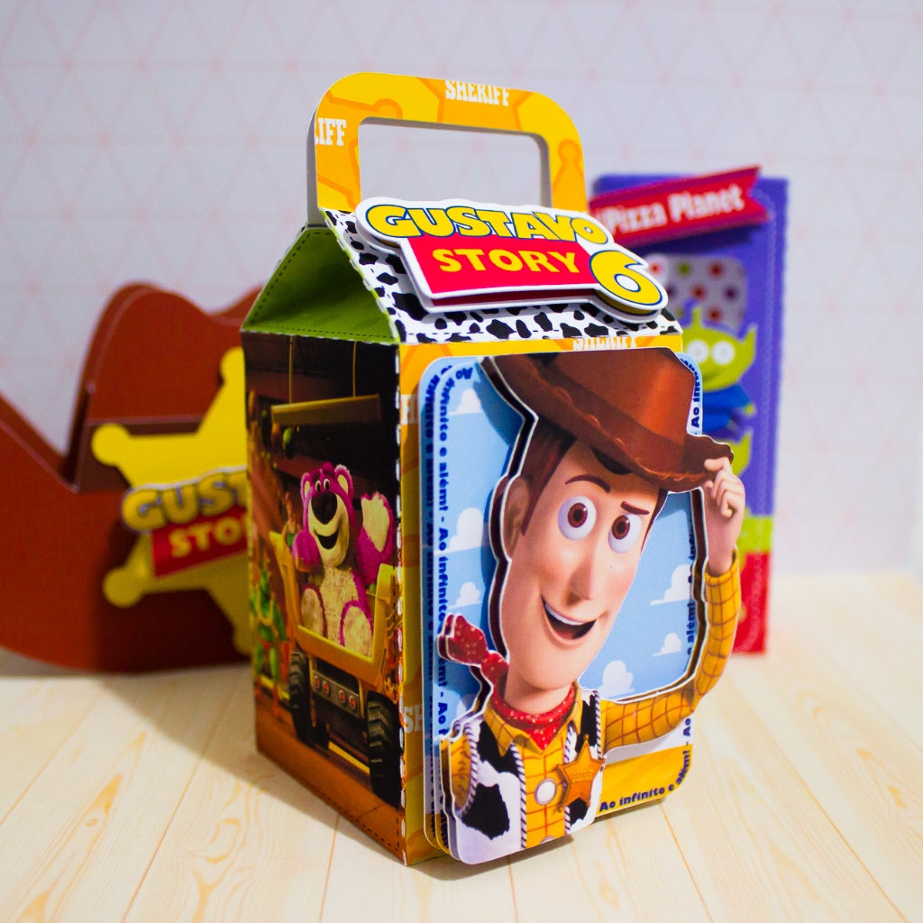 Caixas Personalizadas Toy Story – Lembrancinha / Mesversário / Festa Infantil / Aniversário