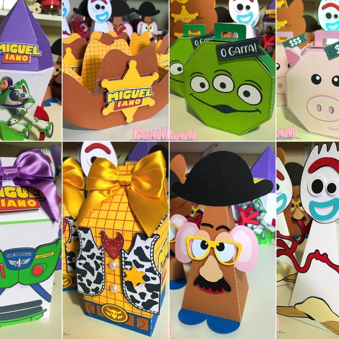 Caixas Personalizadas Toy Story – Lembrancinha / Mesversário / Festa Infantil / Aniversário