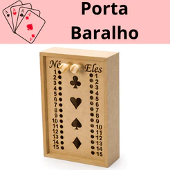 Caixa 18x12x5 organizador para baralho Duplo com marcador De Truco Em Mdf cores Cru caixa Porta Baralhos