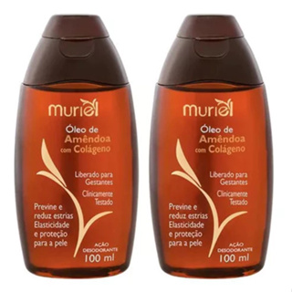 2 Óleo Corporal Amendoa Com Colageno Muriel 100ml em Oferta na Shopee