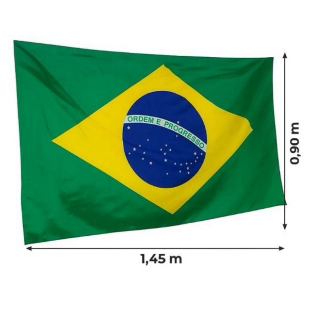Bandeira do Brasil 145x90cm poliéster resistente decoração tamanho G grande
