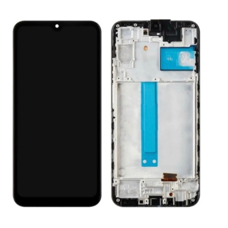 Tela Frontal Display Touch Lcd Compatível Galaxy A25 A256 5g - Preto Com Aro
