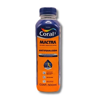 Convertedor Fundo Protetor De Metal Anti Ferrugem Mactra 500ml Anticorrosivo - Fácil Aplicação Coral em Oferta na Shopee