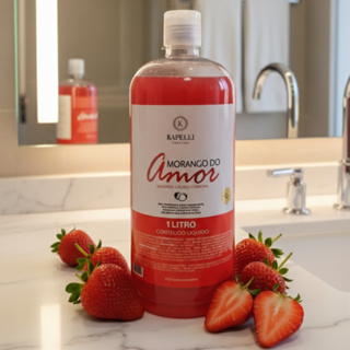 Sabonete Líquido Corporal Kapelli Morango do Amor 1L – Hidratação e Perfume Intenso em Oferta na Shopee