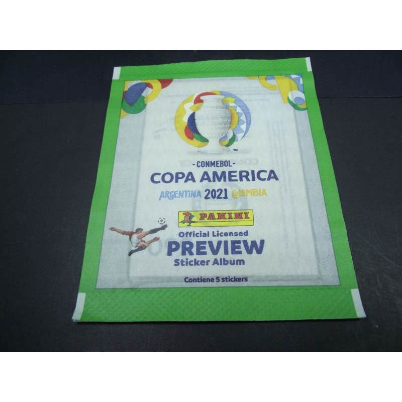 Envelope Lacrado Panini Brasil de figurinhas Copa América 2021 Preview