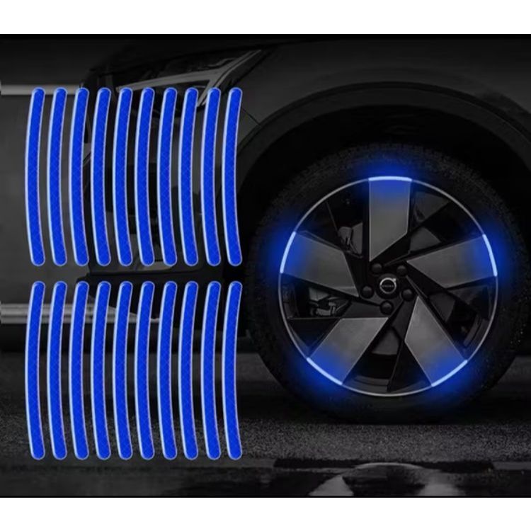 Adesivos para Rodas De Carro/Moto Refletivos De Listras Decorativas,  Aviso De Segurança Noturna em Oferta na Shopee