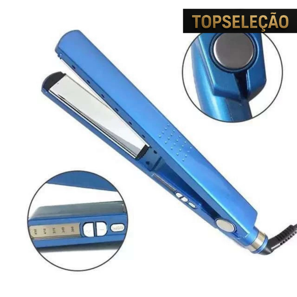 Chapinha Bivolt 110 220 Volts Alisadora Profissional de Cabelos Titanium em Oferta na Shopee
