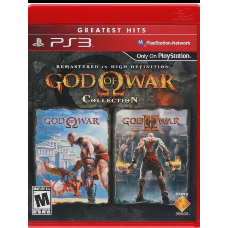 God of war 2x1 collecition mídia física pra vídeo game destravado ps3