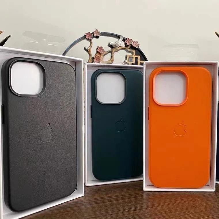 Capa de couro magnética para celular compatível com iPhone 11 12 13 14 15 Promax