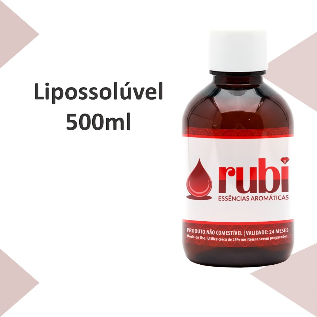 Essência Lipossolúvel 500ml - Concentrada para Velas, Sabonetes e mais - Alta Fixação