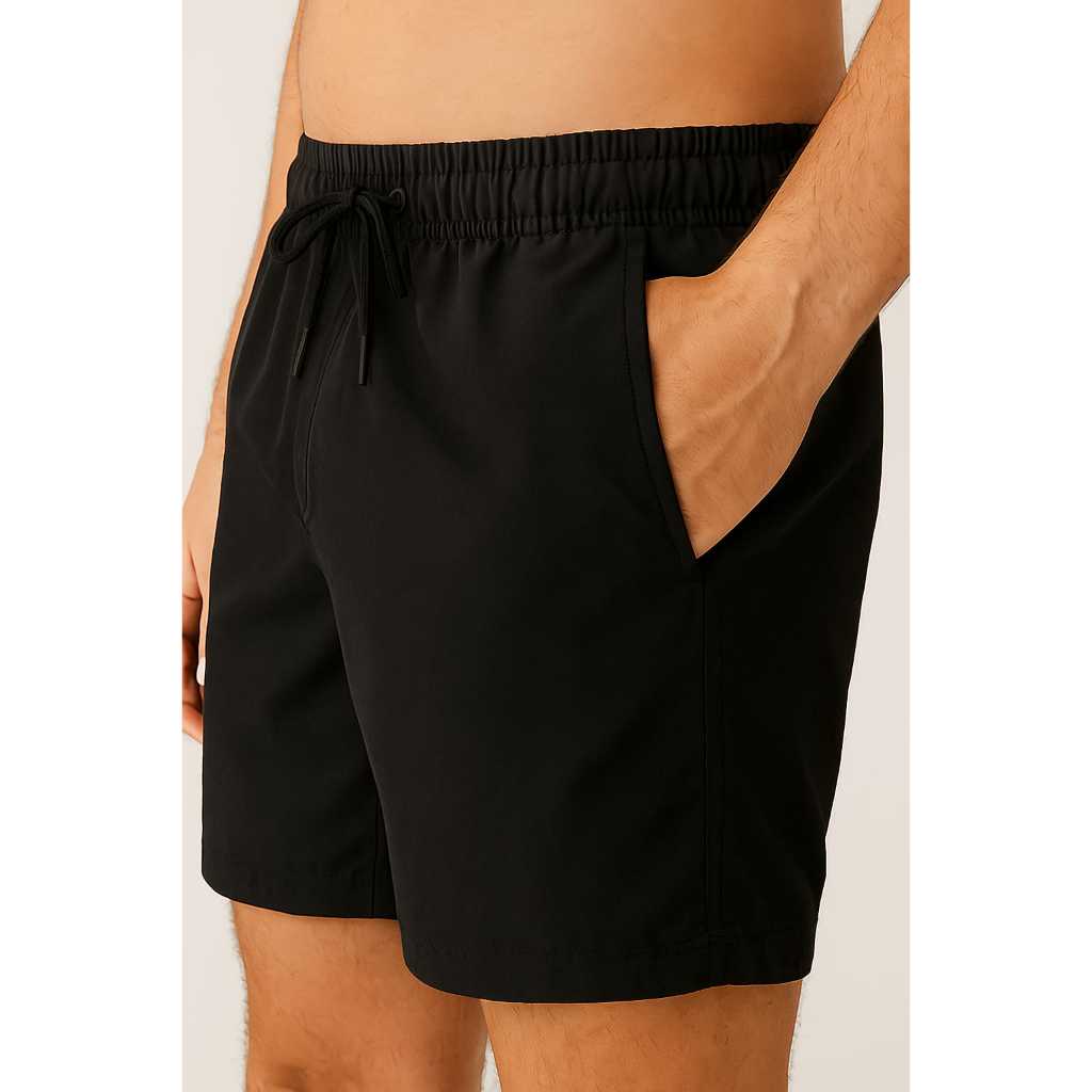 SHORT ELASTANO MAURICCINHO MASCULINO TACTEL PRAIA VERÃO LISO CONFORTÁVEL ESTILOSO PRESENTE NATAL