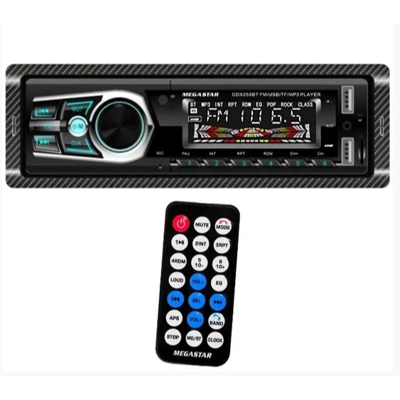 RADIO CAR MEGASTAR CDX-259BT / USB / SD / BLT envio imediato