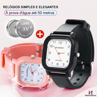 Quartz Feminino Simples À Prova D 'Água Casual Relógio Casual Esportivo Quadrado em Oferta na Shopee