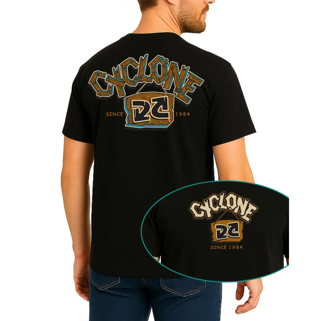 Camiseta Masculina Básica Estampa Cyclone Rasta Lion Metal Blusa Unissex Streetwear 2025 Novo