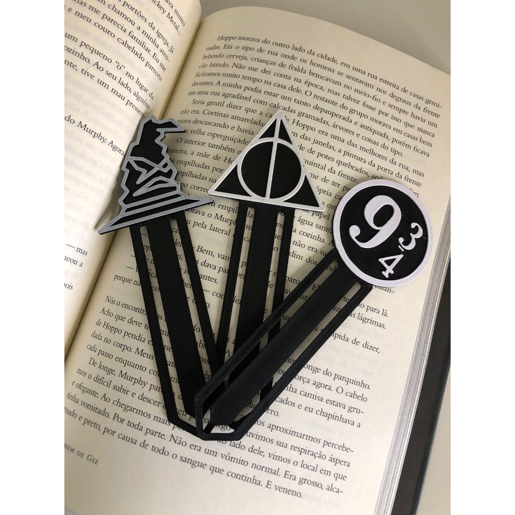 Kit Marcadores de Página – Símbolos do Mundo Bruxo