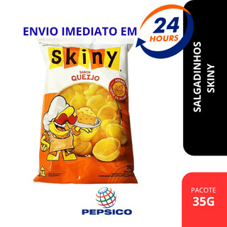 Salgadinho Skiny Assado Clássico, Queijo e Presunto | 35g e 60g | Lanche Irresistível!