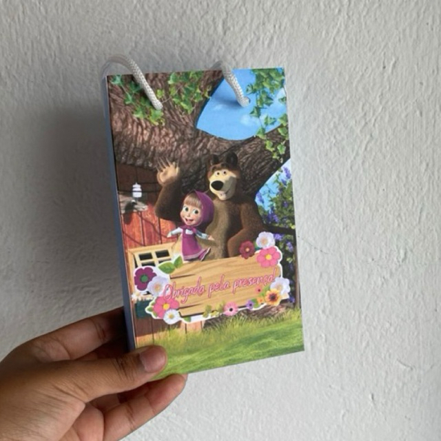 Sacolinha Surpresa Marsha é o Urso Festa Infantil