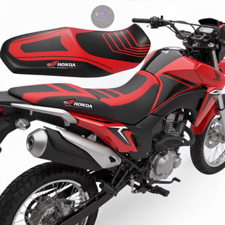 Capa de Banco Esportiva Honda CG 150 160 Fan Titan Bros 125 150 Antiderrapante Emborrachada Premium