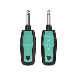 DK iW-10 Transmissor e receptor sem fio 2.4G para guitarra, recarregável, alcance de transmissão de 30 m para baixo