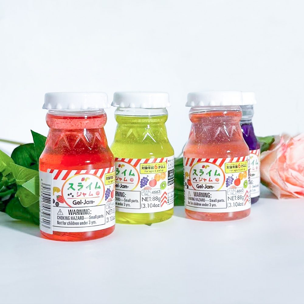 Agua Fake com Frutas Frescas Slime Transparente Fofo Garrafa Presente