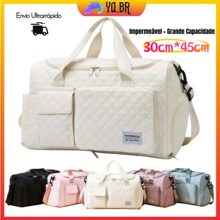 Bolsa Mala de Viagem Multifuncional de Grande Capacidade Resistente e Impermeável com Comp...