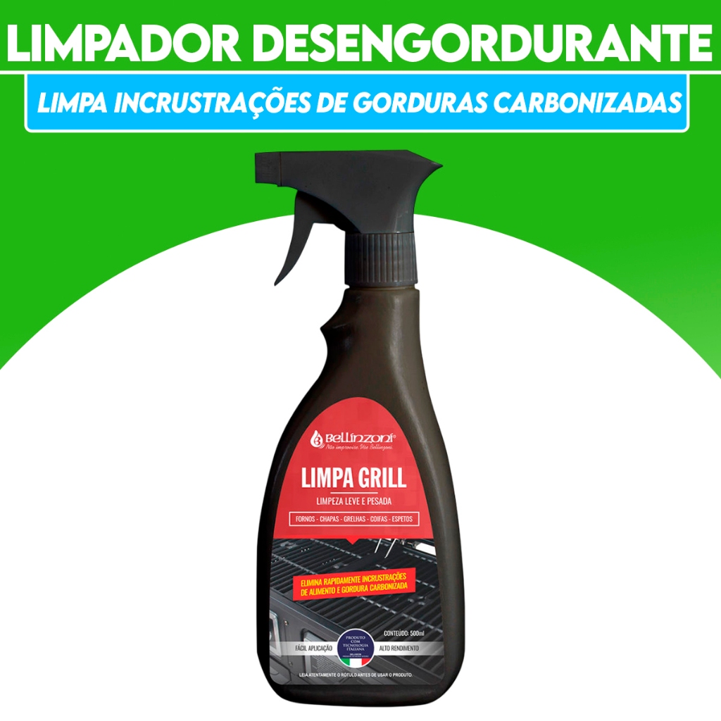 Limador de Gorduras em Grills Fornos e Coifas 500ml Bellinzoni