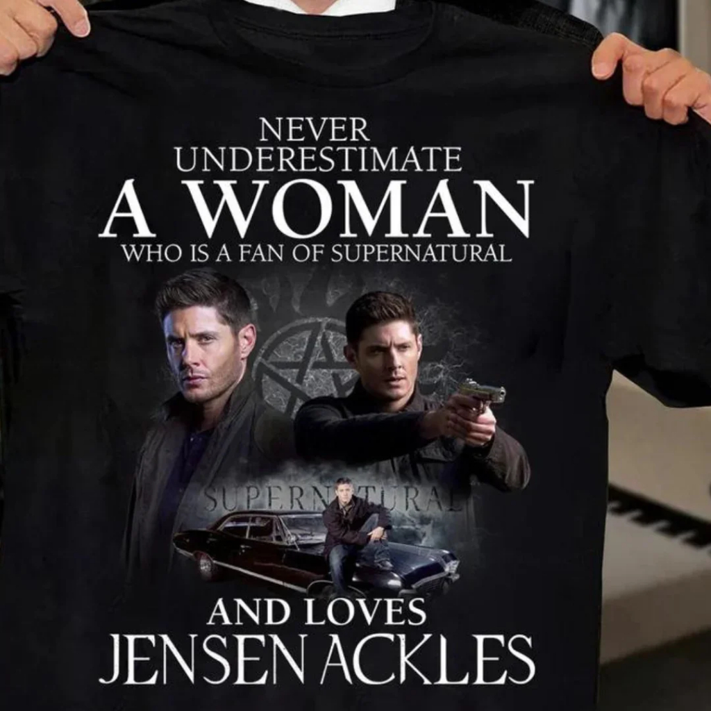 Camiseta Premium Unissex And Lovers Jensen Acles Supernatural Camisa 100% Algodão