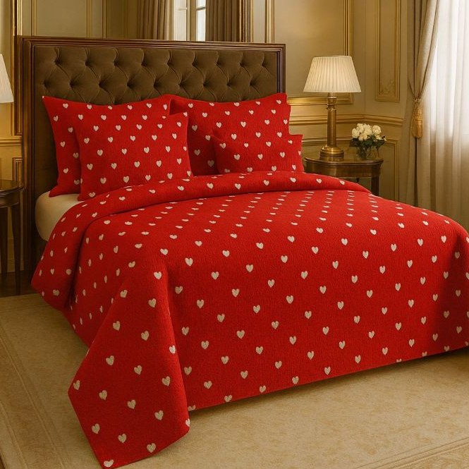 Cobre Leito Piquet Queen-Casal-Solteiro-King - Lindas Estampas