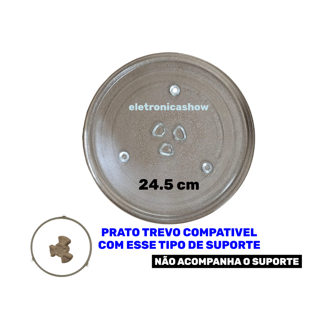 PRATO TREVO 24.5cm para micro-ondas