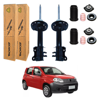 PAR AMORTECEDOR DIANTEIRO UNO VIVACE S/ BARRA 2010 A 2020 MONROE + KIT em Oferta na Shopee