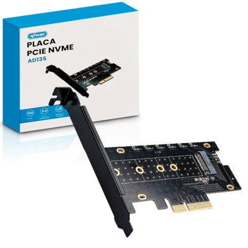 Adaptador Ssd M2 PCIE 3.0 x16 x8 x4 Knup AD135 M.2 Nvme Placa Conversor Express